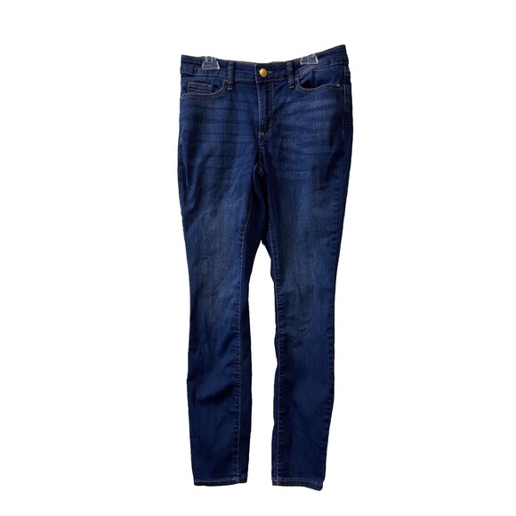 Universal Thread Jeans Mid Rise Curvy Skinny Womens Size 0/25 Long Dark Wash - Picture 1 of 5